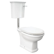 Fienza Washington Link-Style Front Lever Toilet Suite S-Trap, Gloss White