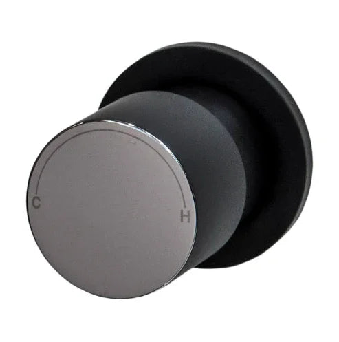 Millennium Finesa Progressive Wall Mixer, Matte Black & Chrome