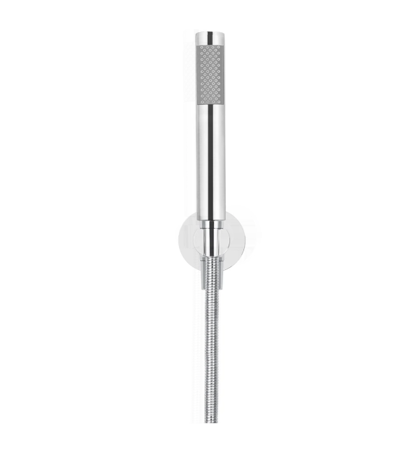 Meir Round Hand Shower on Fixed Bracket, Polished Chrome