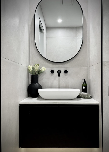 Meir Circular Wall Taps, Matte Black