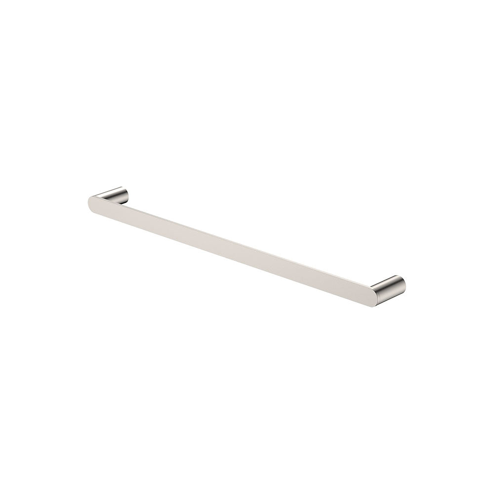 Fienza Empire Slim Single Towel Rail 600mm, Brushed Nickel