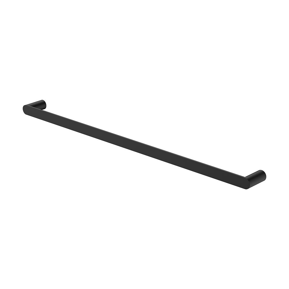 Fienza Empire Slim Single Towel Rail 800mm, Matte Black