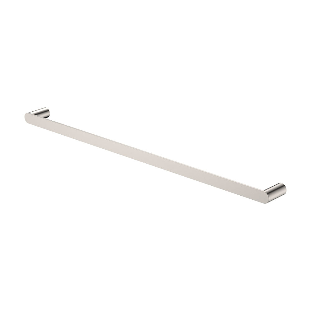 Fienza Empire Slim Single Towel Rail 800mm, Brushed Nickel