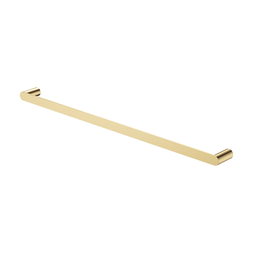 Fienza Empire Slim Single Towel Rail 800mm, Urban Brass