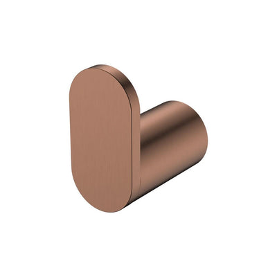 Fienza Empire Slim Single Robe Hook, Brushed Copper