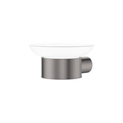 Fienza Empire Slim Soap Holder Glass Dish, Gun Metal