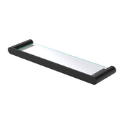 Fienza Empire Slim Shower Shelf Glass, Matte Black