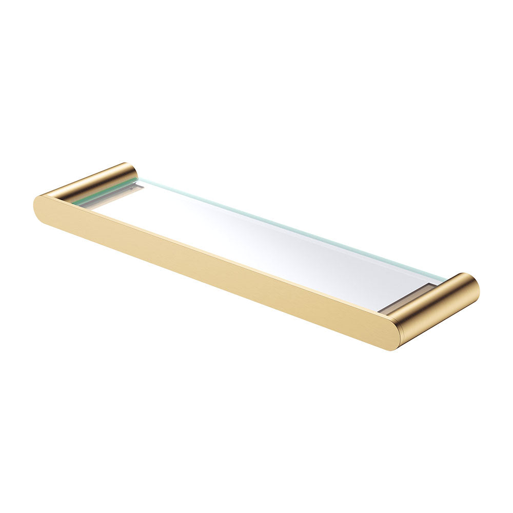 Fienza Empire Slim Shower Shelf Glass, Urban Brass