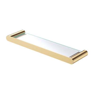 Fienza Empire Slim Shower Shelf Glass, Urban Brass