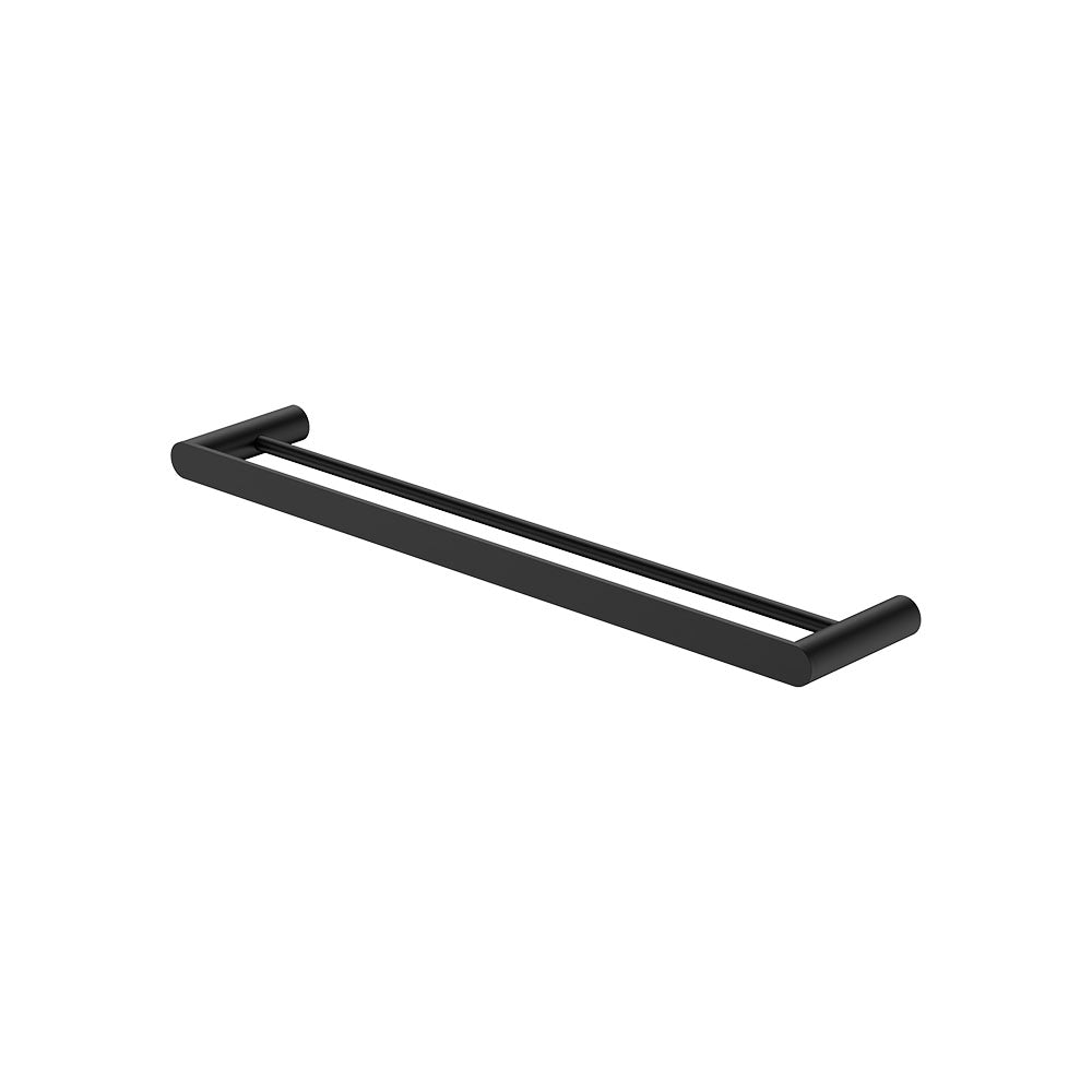 Fienza Empire Slim Double Towel Rail 600mm, Matte Black