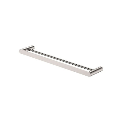 Fienza Empire Slim Double Towel Rail 600mm, Brushed Nickel
