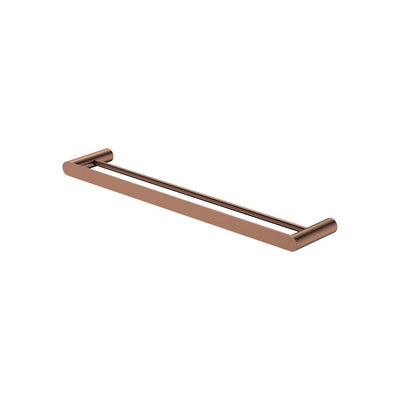 Fienza Empire Slim Double Towel Rail 600mm, Brushed Copper