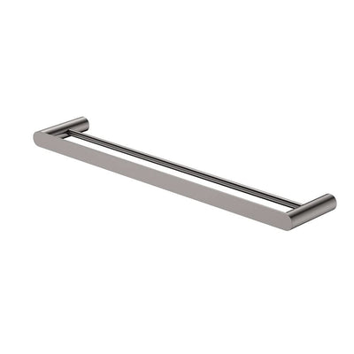 Fienza Empire Slim Double Towel Rail 600mm, Gun Metal