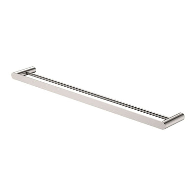 Fienza Empire Slim Double Towel Rail 800mm, Brushed Nickel