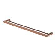Fienza Empire Slim Double Towel Rail 800mm, Brushed Copper