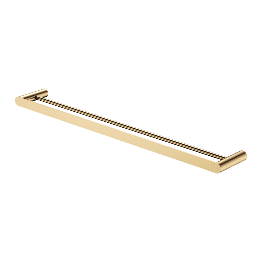 Fienza Empire Slim Double Towel Rail 800mm, Urban Brass