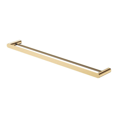 Fienza Empire Slim Double Towel Rail 800mm, Urban Brass