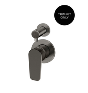Meir Round Diverter Mixer Paddle Handle Finish Kit, Shadow