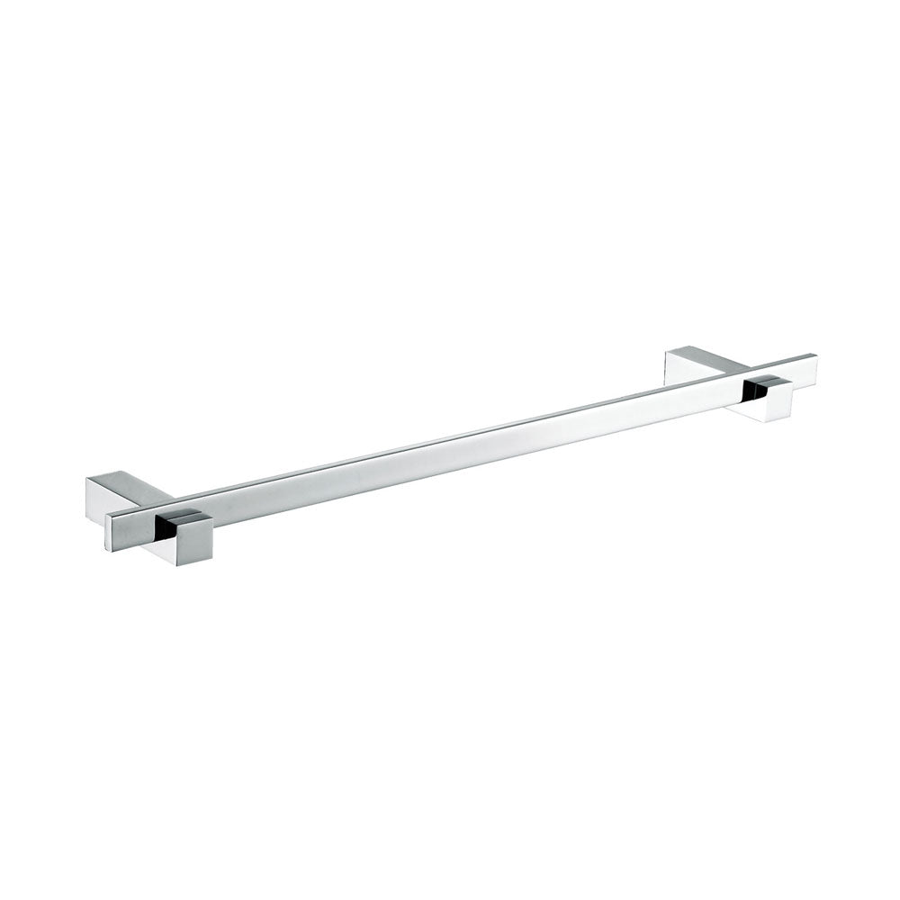 Fienza Jet 600mm Single Towel Rail Square, Chrome