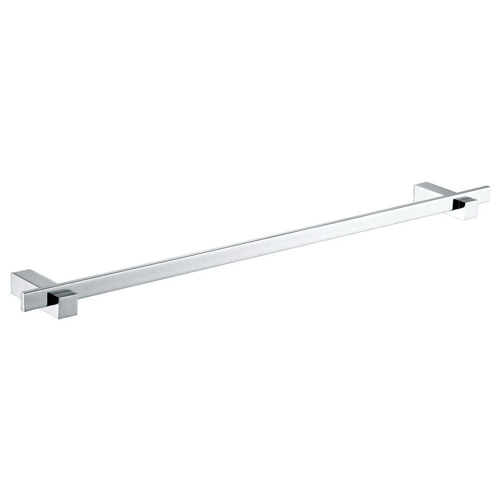 Fienza Jet 800mm Single Towel Rail Square, Chrome