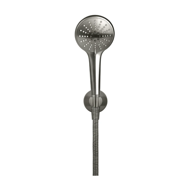 Meir Round Three Function Hand Shower on Fixed Bracket, Shadow
