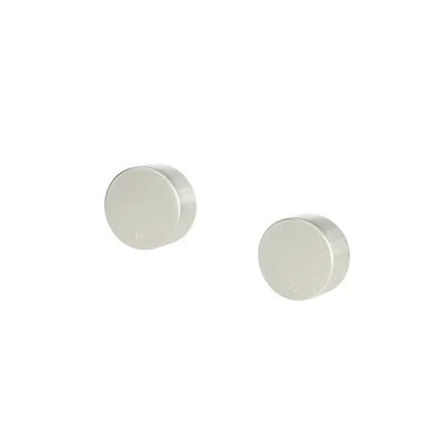 Meir Circular Wall Taps, Brushed Nickel