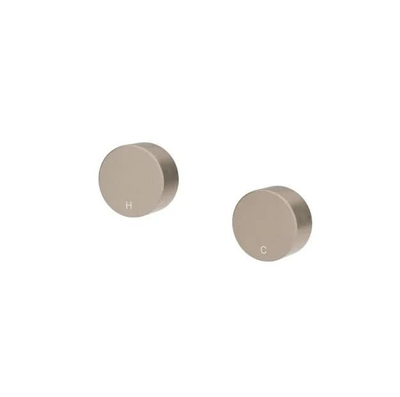 Meir Circular Wall Taps, Champagne