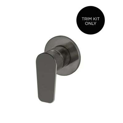 Meir Round Wall Mixer Paddle Handle Finish Kit, Shadow