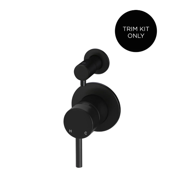 Meir Round Diverter Mixer Finish Kit, Matte Black