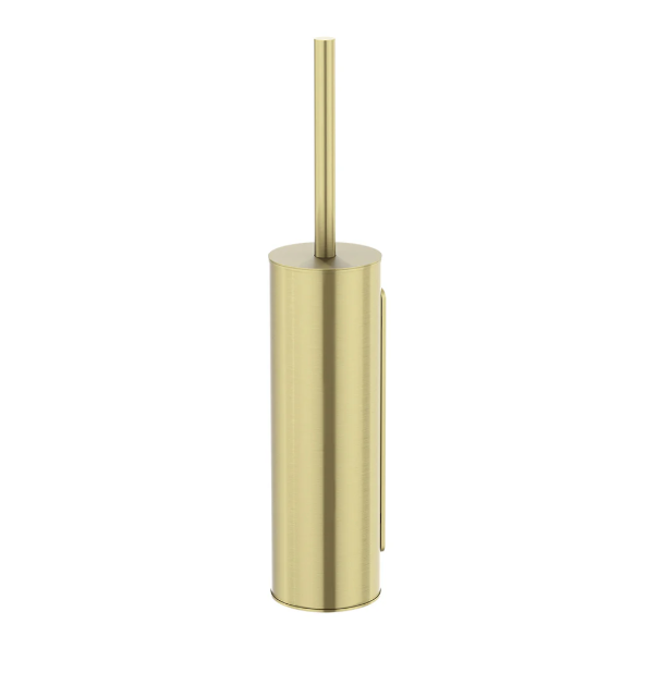 Meir Round Toilet Brush and Holder, Tiger Bronze