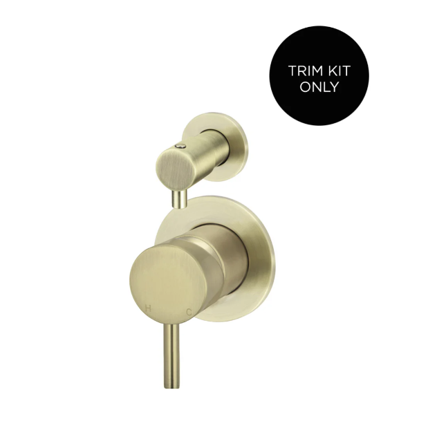 Meir Round Diverter Mixer Finish Kit, Tiger Bronze