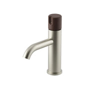 Meir X Nood Co. Alchemy Series Progressive Basin Mixer, Brushed Nickel/Slate