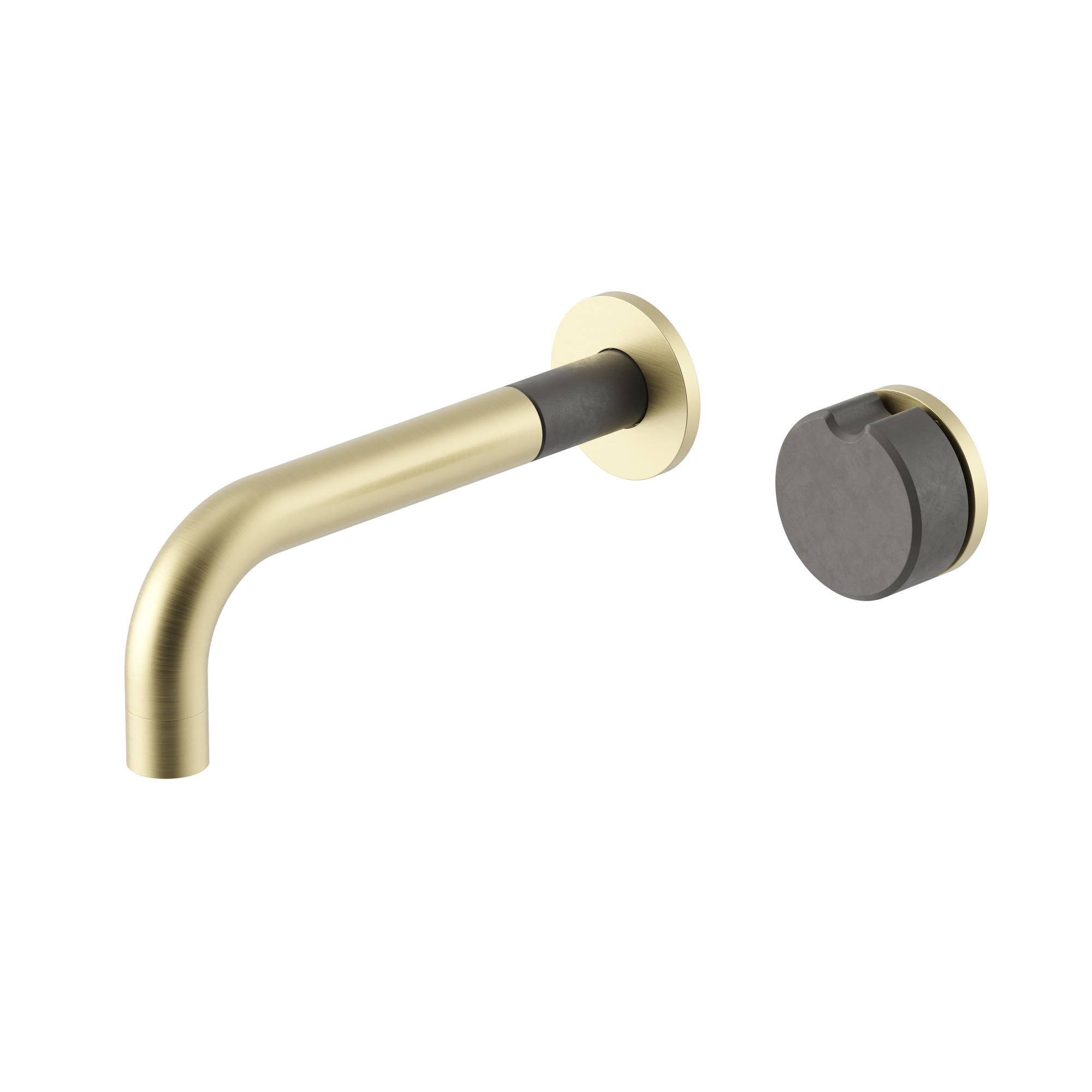 Meir X Nood Co. Alchemy Series, Progressive Wall Mixer Set, Tiger Bronze/Mid Tone Grey