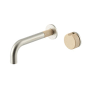 Meir X Nood Co. Alchemy Series, Progressive Wall Mixer Set, Brushed Nickel/Nood