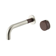 Meir X Nood Co. Alchemy Series, Progressive Wall Mixer Set, Brushed Nickel/Slate