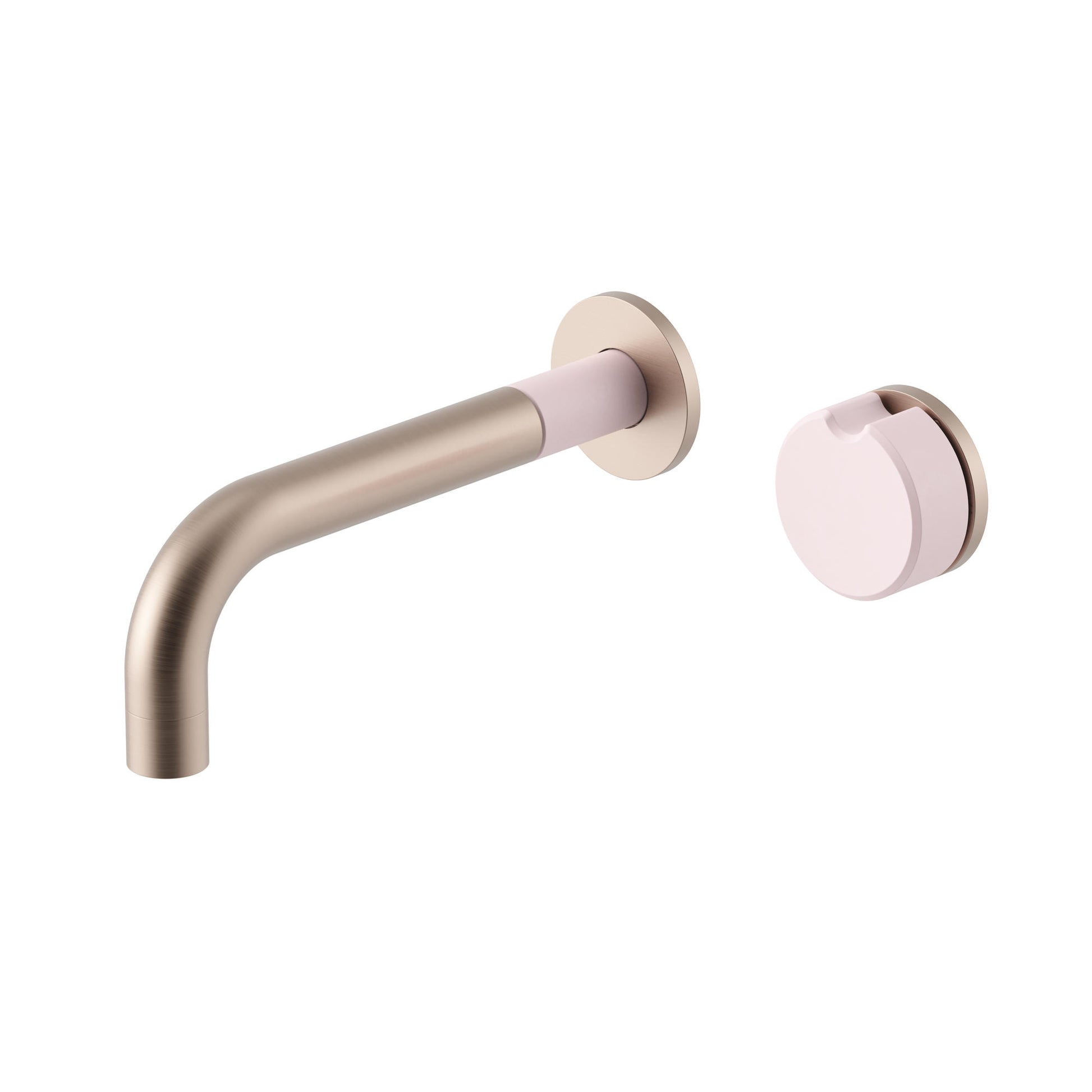 Meir X Nood Co. Alchemy Series, Progressive Wall Mixer Set, Champagne/Lilly Pilly