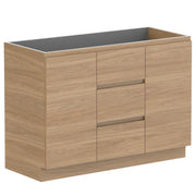 ADP Glacier Door and Drawer Trio Freestanding Vanity - 1200mm / No Top / Double Bowl