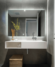 Thermogroup Backlit Rectangle Mirror With Cool Light 750x900mm 85Watts - Includes Mirror Demister