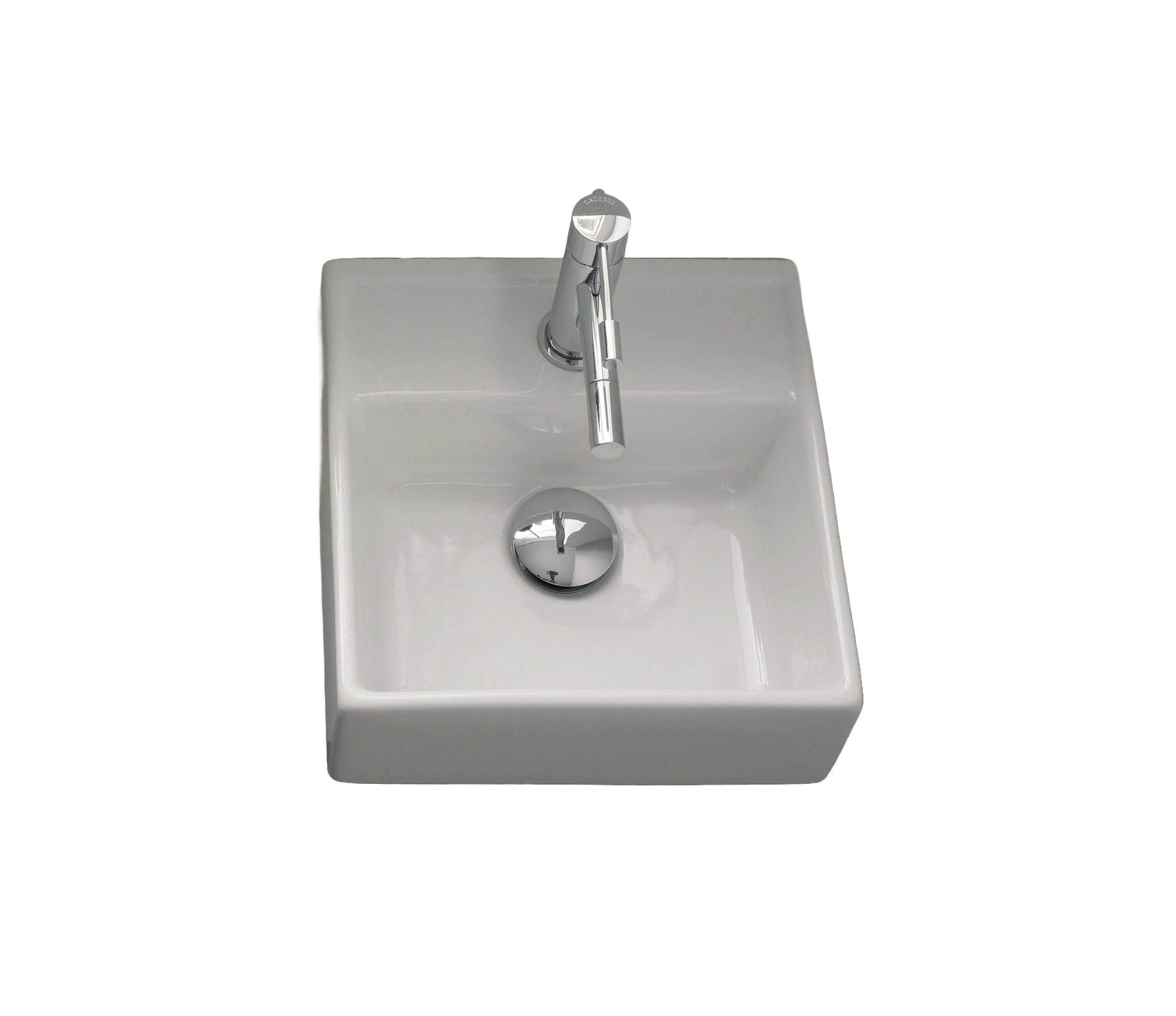 Studio Bagno Apartment 30R bench/wall basin 1TH, Gloss White