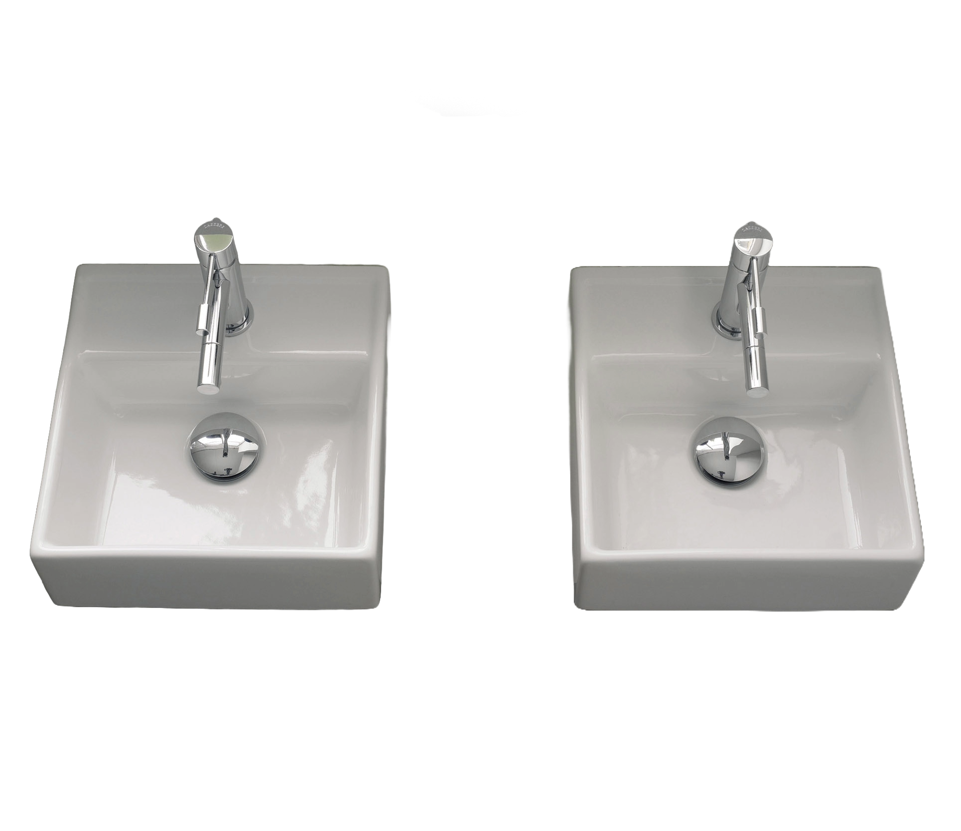 Studio Bagno Apartment 30R bench/wall basin 1TH, Gloss White