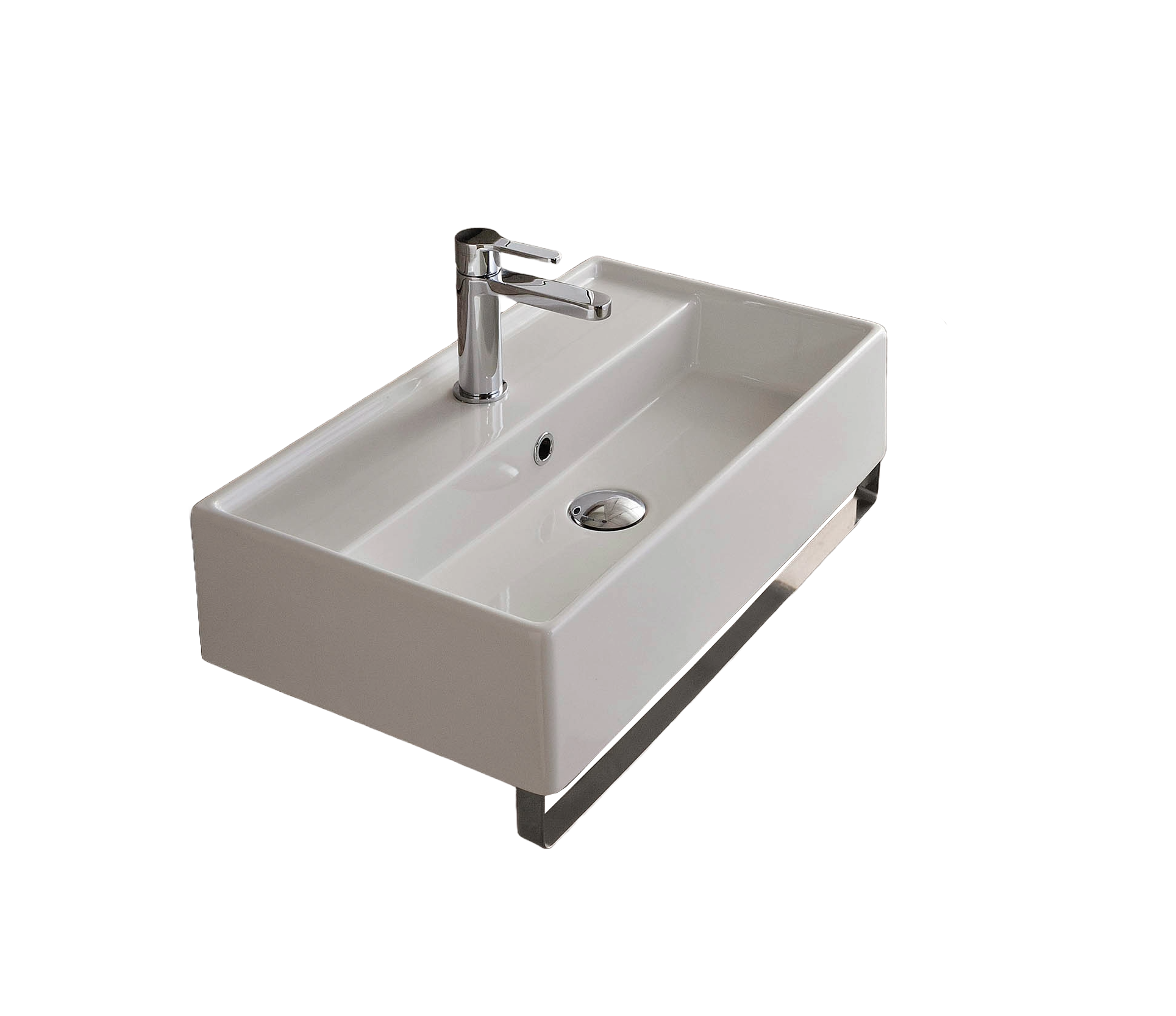 Studio Bagno Apartment 60R bench/wall basin 1TH, Gloss White