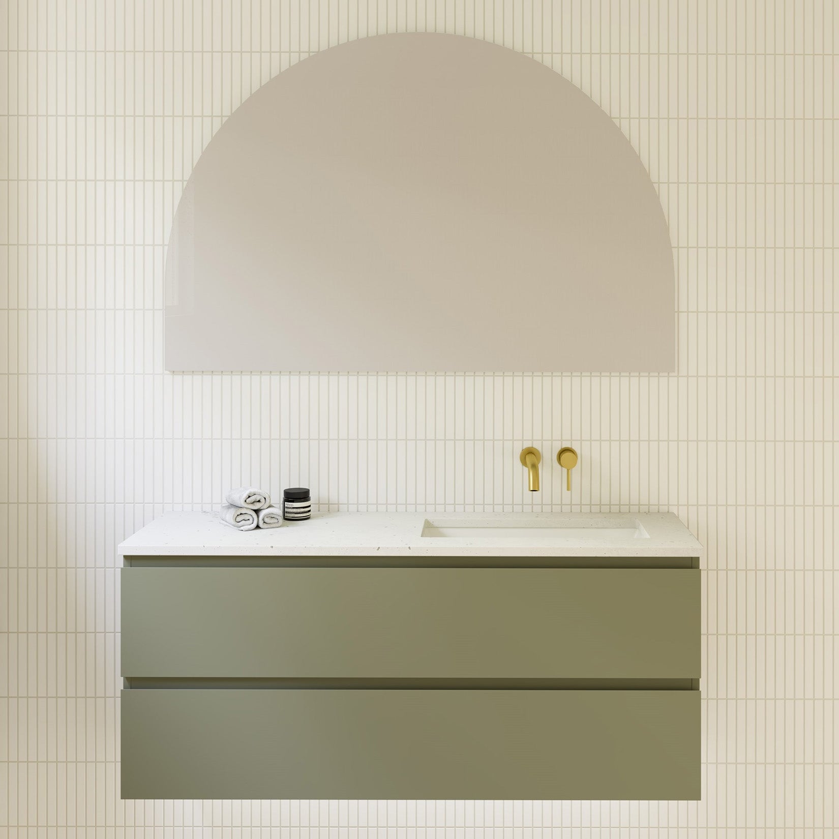 Timberline Bille Compact Small Space Wall Hung Vanity