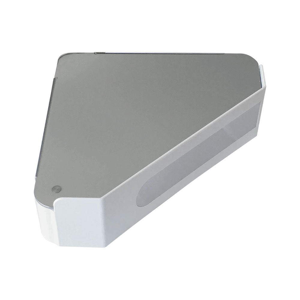 Fienza Hidden Storage Corner Shower Shelf, White