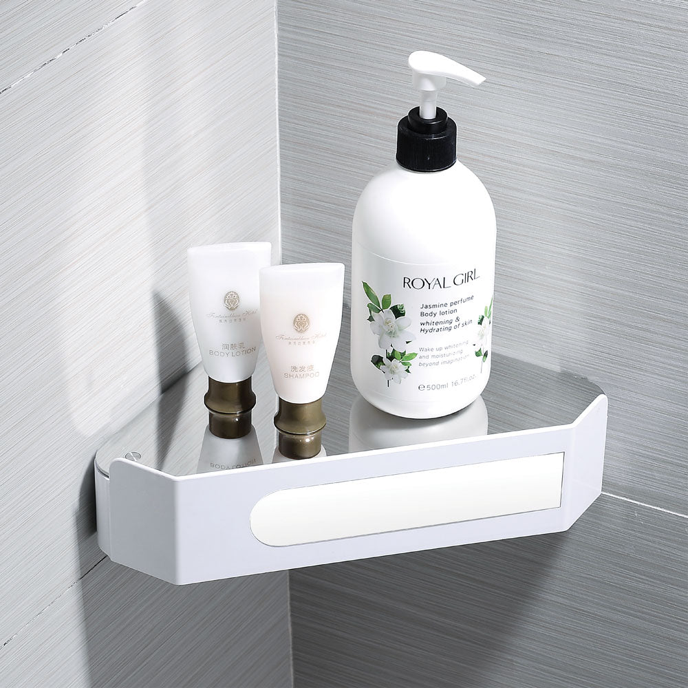 Fienza Hidden Storage Corner Shower Shelf, White