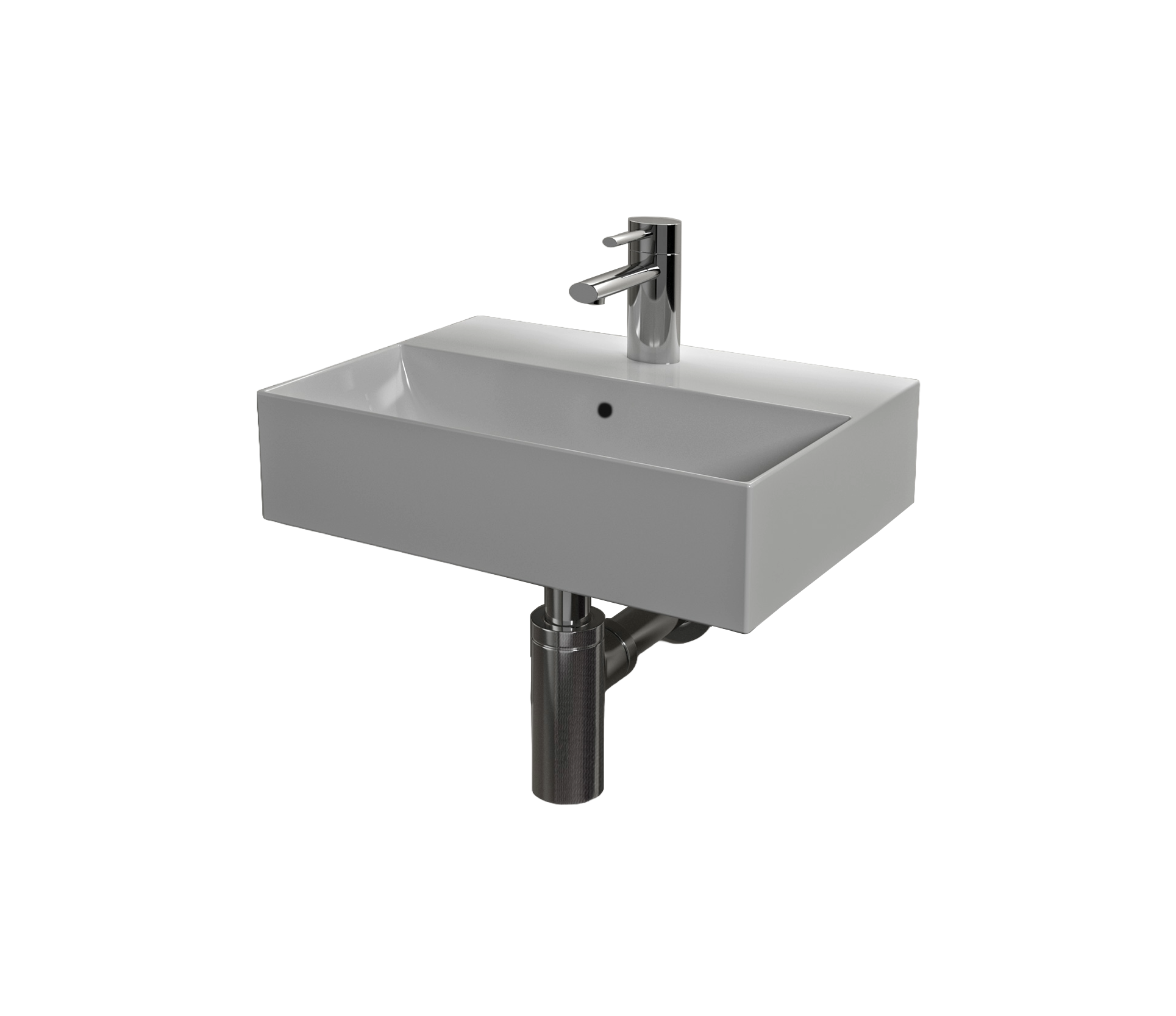 Studio Bagno Bahia 50 Bench/Wall Basin 3TH - Gloss White