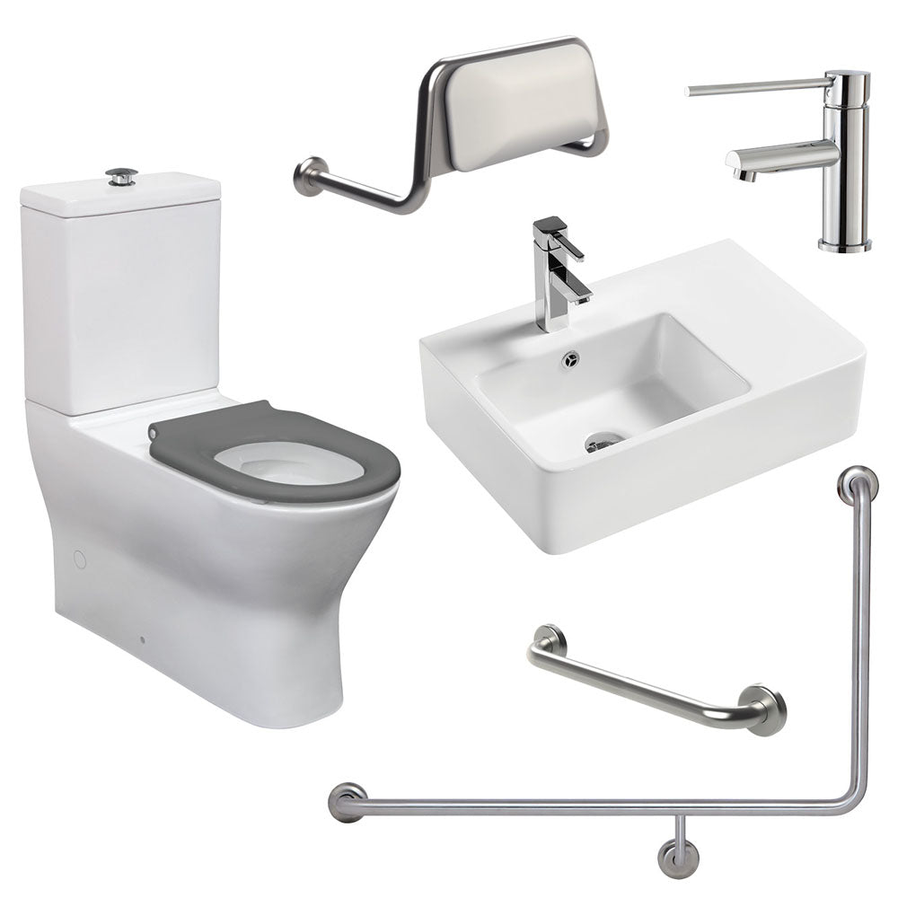 Fienza Accessible Delta Care Kit Right Rail Left Basin
