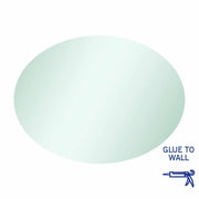Thermogroup Cody Polished Edge Oval Mirror - 600x800mm Glue-to-Wall