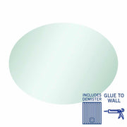Thermogroup Cody Polished Edge Oval Mirror - 600x800mm Glue-to-Wall and Demister