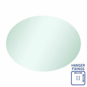Thermogroup Cody Polished Edge Oval Mirror - 600x800mm with Hangers