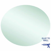 Thermogroup Cody Polished Edge Oval Mirror - 900x750mm Glue-to-Wall